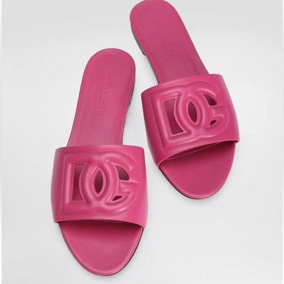 Dolce & Gabbana Pink Designer Sandals - Picture 2 of 11
